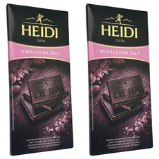 HEIDI 赫蒂 喜瑪拉雅鹽黑巧克力, 80g, 2片