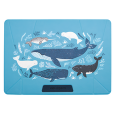 ekax ergomi Meta Stand 筆電支架，PU皮革、玻璃纖維，30.3x21.2x0.215公分, 藍海悠遊, 1個