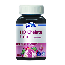 保佳兆 螫合鐵複合膠囊 HQ Chelate Iron，美國製造, 60顆, 1罐