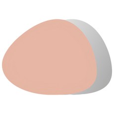 Hoom 禾慕生活 餐杯墊4入組, 香梅粉 + 銀色, 41 x 34cm, 1組