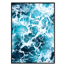 浪花掛畫, 黑色框