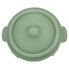 HOUSUXI 舒希 鑄鐵鍋矽膠折折盒 900ml, 薄青色, 1個