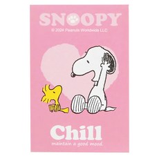 PEANUTS 史努比 好心情便條本, 粉色, 6本, 1組