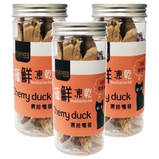 PARMIR 帕米爾 全貓種 極鮮凍乾 100%原肉 天然食材製成 無任何添加物 冷凍乾燥技術製作 加水還原, 櫻桃鴨柳, 40g, 3罐