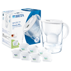 BRITA 台灣公司貨 MXPRO MARELLA 濾壺 7芯全效, 白色, 1盒