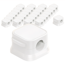 BangJiaShi 幫家適 磁吸理線器 固定器 充電線收納 30個, 1組, 白色