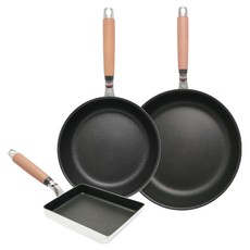 hokua 北陸 極大金IH輕量級不沾鍋3件組 日本製, 1套