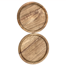 日式餐具 相思木圓盤 15cm, 2個