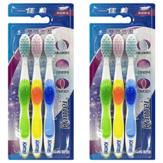 Kamei 佳美 雙效亮潔牙刷, 3支, 2組