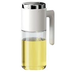 Couselect 不鏽鋼重力自動開合油壺 白色, 500ml, 1個