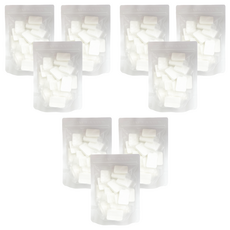 BS SHOP 壓縮毛巾 30x4cm 方形 旅行壓縮毛巾 一次性洗臉巾 柔軟親膚 方便攜帶, 9包, 白色