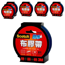 3M Scotch 防水布膠帶，易撕，適用於書本外皮保護, 6個