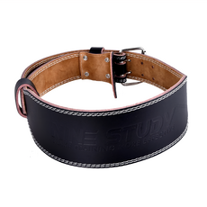 AD-ROCKET 牛皮革絨面健身腰帶 黑色, L(95~115 x 10cm), 1個