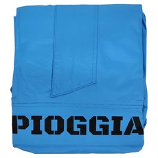 PIOGGIA 義式極簡側開雨衣, 3XL, 極光藍