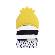 itzy ritzy 咬手手, 矽膠固齒器, 超Q彈, 凹凸觸感, 內藏響紙, 熱情鳳梨, 1個