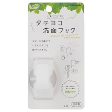 inomata 浴室吸盤式萬用掛架, 白色, 1入
