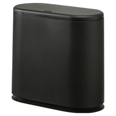 小麥購物 按壓式垃圾桶 L727 15L, 極致黑, 1層