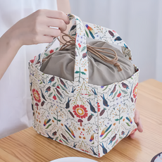 in Blooom 印花樂 束口便當袋 Soupy Tang 棉質手提袋, 35 x 16 x 15cm, 森林萬花筒, 1個