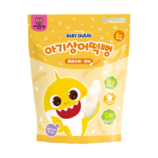 PHARGOODS 藥師健生活 碰碰狐鯊魚寶寶米餅 韓國原產 適合六個月以上嬰幼兒 寶寶輕鬆抓著吃 不掉屑, 原味, 30g, 1包