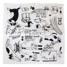 TORANEKO BONBON 倉敷意匠 丸山纖維 貓咪抹布 棉100%, 30 x 30cm, 1條