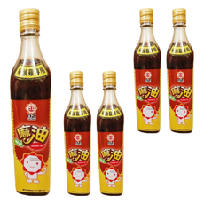 日正食品 特級麻油 麻油雞專用, 500ml, 台灣製造, 5瓶