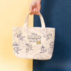 Disney 迪士尼 唐老鴨帆布萬用手提袋, 90周年線條鴨