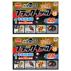 興家安速 小黑帽 蟑螂餌劑 12入, 一年長效滅蟑, 24g, 2盒