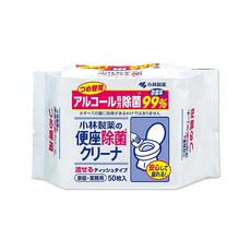 KOBAYASHI 小林製藥 馬桶坐墊清潔濕紙巾補充包 50入/袋, 14 x 21cm, 1包
