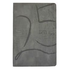 conifer 綠的事務 2025年光合軟皮方格週誌 - 雅緻灰 環保PU皮革封面材質 180° 翻起平內頁, 1本