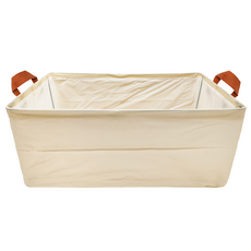 可折疊衣物分隔收納盒, 米色, 1個