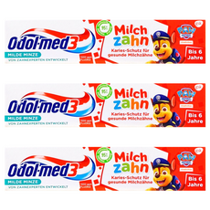 Odol-med3 兒童乳齒牙膏，適用於6歲以下兒童, 50ml, 3條
