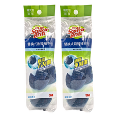 3M Scotch-Brite 百利 替換式刷頭補充包 刷頭無清潔劑 5個, 藍色, 2包