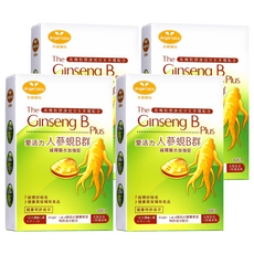 Angel LaLa 天使娜拉 薑黃人蔘蜆B群緩釋 加強錠 高濃度完整複方B群 緩釋速攻, 30錠, 455mg, 4盒