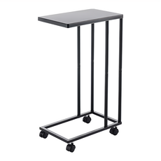 ㄈ型鐵藝邊桌, 黑色