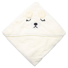 OhBabyLying 寶寶連帽斗篷, 白色小熊, 1件