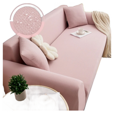 小銅板 防水沙發套 純色組合沙發 現代簡約風格, 粉紅色 方格, 1個