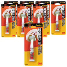 3M Scotch 超級瞬間膠, 黏著力強 膏狀不溢流 適用於凹凸表面 快乾 省時, 8條