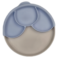 Miniware 天然聚乳酸分隔餐盤組, 麵包盤 + 吸盤 + 聰明分隔盤, 香草薰衣草, 1組