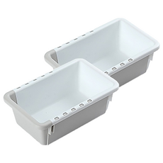 伸縮抽屜收納盒 小號(15.8 x 10 x 5.8cm) 4個, 白灰色, 2組