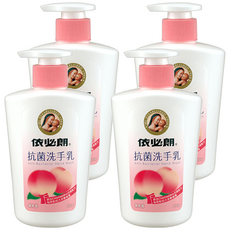依必朗抗菌洗手乳，添加Chlorhexidine抗菌配方，蜜桃香，350ml, 4瓶