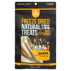 DOG CAT STAR 汪喵星球 寵物零食 爆蛋柳葉魚, 冷凍乾燥技術, 天然原肉, 無防腐劑 無香料, 犬貓適用, 40g, 1包