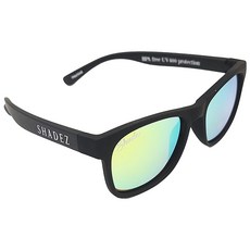 SHADEZ 兒童頂級偏光太陽眼鏡, BPA Free, UV400保護, 黑框湖水綠, 113*36.8*116mm