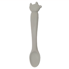 Loulou Lollipop 動物造型矽膠餵食湯匙 - 100%食用級矽膠 適用年齡4個月以上, 害羞犀牛, 1支