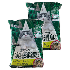ST 雞仔牌 消臭力 實感消臭 貓用砂 4L, 2袋, 針葉樹松木