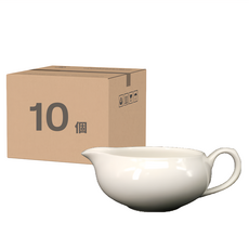 TATUNG 大同磁器 牛排醬壺 小(5吋) - 陶瓷醬料壺 簡約餐桌擺設, 10個, 白色