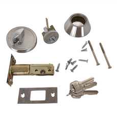 FAULTLESS 加安牌 房間輔助鎖 D261 6cm 銀色扁平, 1個