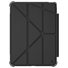 JTLEGEND Mighty Shield相機快取面蓋防摔皮套 附Apple pencil筆槽 + 磁扣,黑色,iPad Pro 11吋 2024, 1個