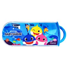 Skater 銀離子三件式餐具組, 湯匙 + 叉子 + 筷子, BABY SHARK, 1組