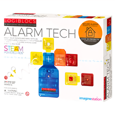 4M IMAGINE STATION 邏輯積木玩具-警報科技，STEAM動力，30多個專案和應用, 1盒