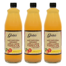 Goulter's 紐西蘭有機蘋果醋 未過濾 保留醋母, 750ml, 3瓶